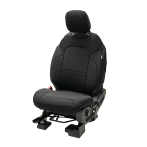 Body Armor Seat Cover, Bucket Seat with Adjustable Headrests, Neoprene, Black, Set of 2 – 91010
