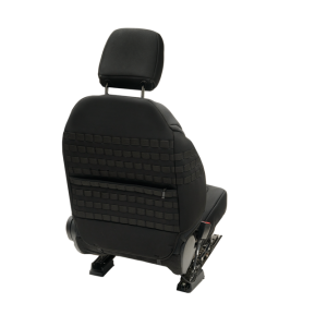 Body Armor Seat Cover, Bucket Seat with Adjustable Headrests, Neoprene, Black, Set of 2 – 91010