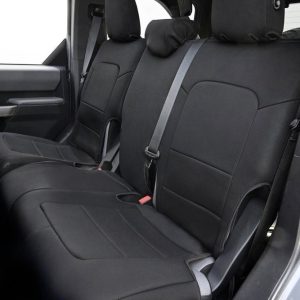 Body Armor Seat Cover, 60 Driver/ 40 Passenger Split Seat with Adjustable Headrests, Neoprene, Black, For One Row – 91011
