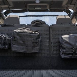 Body Armor Seat Cover, 60 Driver/ 40 Passenger Split Seat with Adjustable Headrests, Neoprene, Black, For One Row – 91011