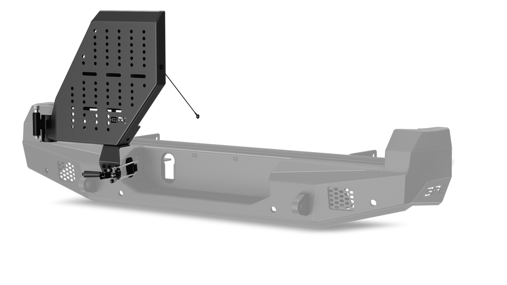 Body Armor Multi Purpose Accessory Mount, Pro Series II, For Use with Pro Series II Bumper, Powder Coated, Black, Single – TC-2966DS