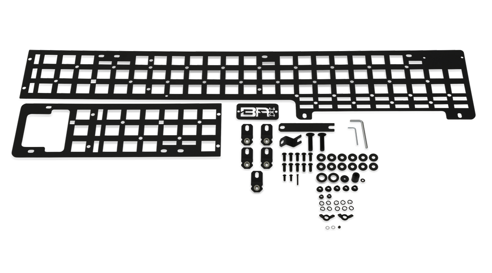 Body Armor Bed Cargo Rack, Over Wheel Well Mount, Bolt on, Black, Steel, Without Tool Box Mounting Kit, Non-Adjustable – TC-7125