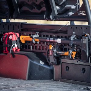 Body Armor Bed Cargo Rack, Over Wheel Well Mount, Bolt on, Black, Steel, Without Tool Box Mounting Kit, Non-Adjustable – TC-7125