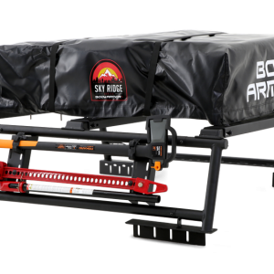 Body Armor Bed Cargo Rack, Overlander®, Bolt on Use Existing Bed Rails, Black, Steel, Without Tool Box Mount Kit, Non-Adjustable Rack – TK-6126