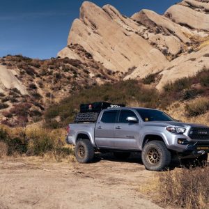 Body Armor Bed Cargo Rack, Overlander®, Bolt on Use Existing Bed Rails, Black, Steel, Without Tool Box Mount Kit, Non-Adjustable Rack – TK-6126