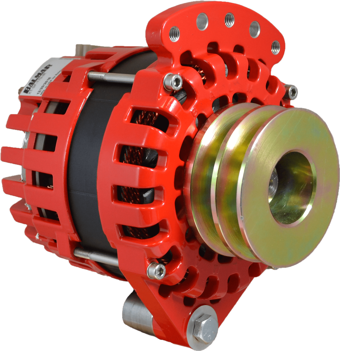 Balmar Alternator/ Generator, Xt Series, P-Type Small Case, 1/2 Inch Dual Deep Vee Pulley, 12 Volt, 170 Ampere Output – XT-SF-170-DV