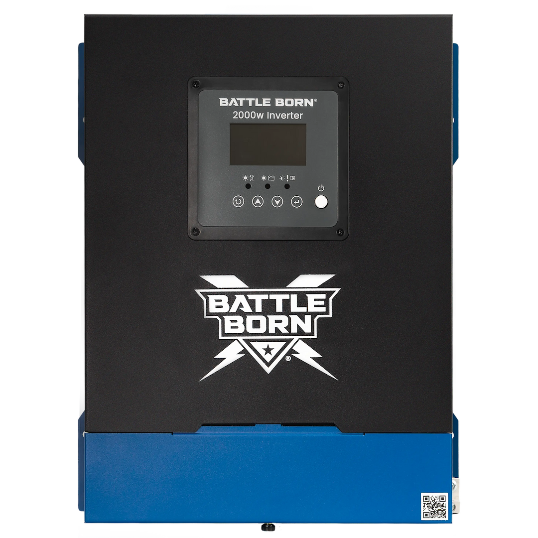 Battle Born Power Inverter, Inverts 12 Volt DC to 120 Volt AC, 2000 Continuous/4000 Peak Watts, 16.7 Ampere Continuous Output – BBI2000