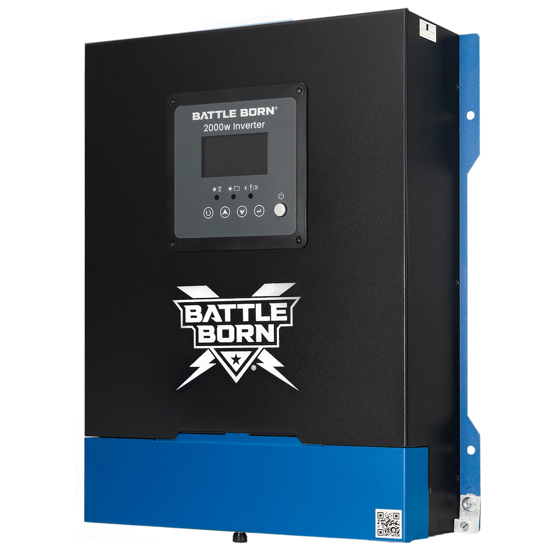 Battle Born Power Inverter, Inverts 12 Volt DC to 120 Volt AC, 2000 Continuous/4000 Peak Watts, 16.7 Ampere Continuous Output – BBI2000
