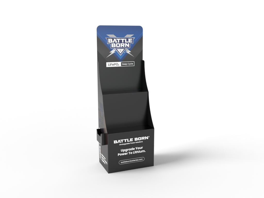 Battle Born Point of Purchase Display, Banner-Style Pos Battery Display – POSDISPLAYKIT