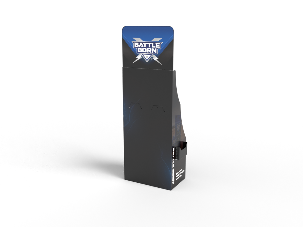 Battle Born Point of Purchase Display, Banner-Style Pos Battery Display – POSDISPLAYKIT