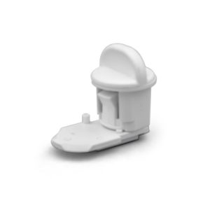 B&b Molders Lock Cylinder, Used for Hatches, Thumb Lock, Polar White, B&b Cross Reference 433PW-A – 94156