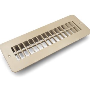 B&b Molders Heating/ Cooling Register, Floor Mount, Rectangular, 2-1/4 Inch Height X 9-7/8 Inch Width Cutout Dimension (2X10) – 94258