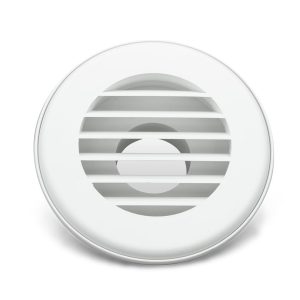 B&b Molders Heating/ Cooling Register, Thermovent Heat Vent, Ceiling Mount, Fits 2 Inch Flexible Ducts, Round – 94261