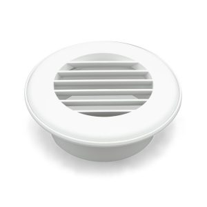 B&b Molders Heating/ Cooling Register, Thermovent Heat Vent, Ceiling Mount, Fits 4 Inch Flexible Ducts, Round – 94264