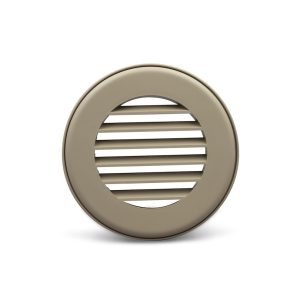 B&b Molders Heating/ Cooling Register, Thermovent Heat Vent, Ceiling Mount, Fits 2 Inch Flexible Ducts, Round – 94266