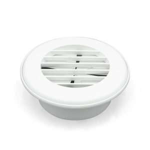 B&b Molders Heating/ Cooling Register, Thermovent Heat Vent, Ceiling Mount, Fits 4 Inch Flexible Ducts, Round – 94267
