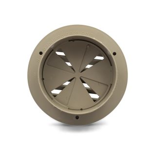 B&b Molders Heating/ Cooling Register, Thermovent Heat Vent, Ceiling Mount, Fits 2 Inch Flexible Ducts, Round – 94269