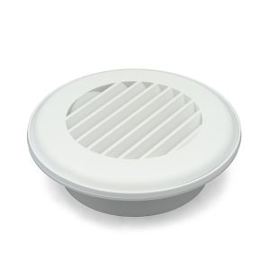 B&b Molders Heating/ Cooling Register, Coolvent Snap-On Vent, Ceiling Mount, 4-3/4 Inch Diameter Cutout Dimension X 1-1/2 Inch Collar Depth – 94273