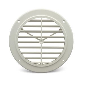 B&b Molders Heating/ Cooling Register, Ceiling Mount, 5-1/4 Inch Diameter Cutout Dimension, 6-1/2 Inch Diameter Outside Dimension – 94274