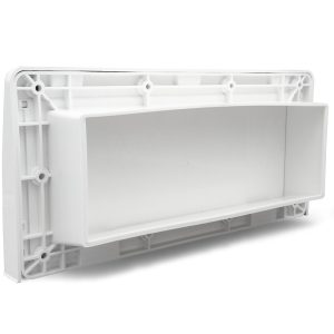 B&b Molders Wall Vent, Endura Range Vent, Contemporary Design, Push Lock One-Piece Damper Closure – 94278