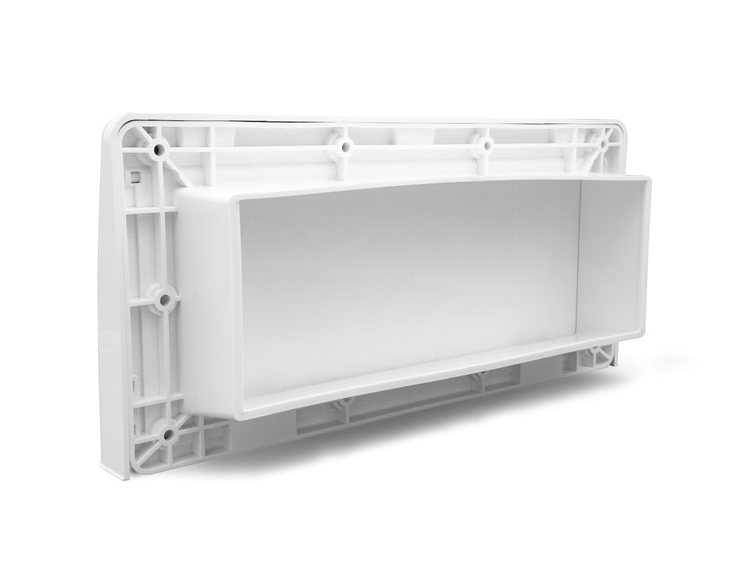 B&b Molders Wall Vent, Endura Range Vent, Contemporary Design, Push Lock One-Piece Damper Closure – 94278