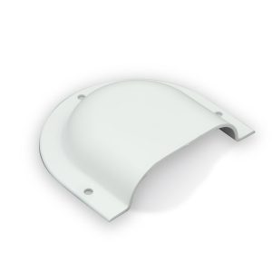 B&b Molders Wall Vent, Horseshoe Design, 3-3/4 Inch Width X 3-1/4 Inch Height X 3/4 Inch Depth Outside Dimensions, Polar White, UV Resistant – 94280