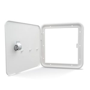 B&b Molders Electrical Cord Hatch, Multi-Purpose/ Fuel Hatch, Flush Mount, 6-7/8 Inch Height X 6-3/8 Inch Width Cutout Dimension – 94305
