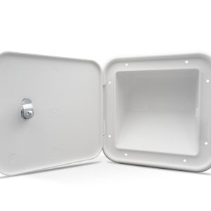 B&b Molders Electrical Cord Hatch, Multi-Purpose/ Fuel Hatch, 9-1/2 Inch Height X 9-1/2 Inch Width Cutout Dimension – 94312