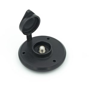 B&b Molders TV Cable Entry Plate, Single Cable, 1 Inch Cutout Dimension, 3.125 Inch Outside Dimension, Black, B&b Cross Reference 476-B-3-A – 94321