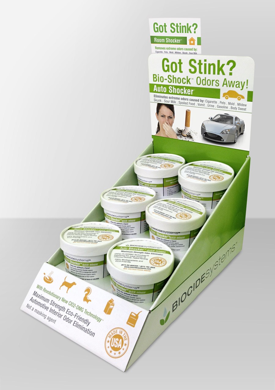 Biocide Odor Absorber, Room Shocker ™, Free Standing Tub, Unscented, Case of 6, With English Packaging – 3220-6