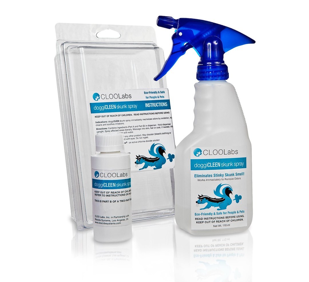 Biocide Pet Washing Kit, Doggicieen ™, Use to Remove Skunk Odor from Cats and Dogs, 8 Ounce, Chlorine Dioxide Solution – 3268