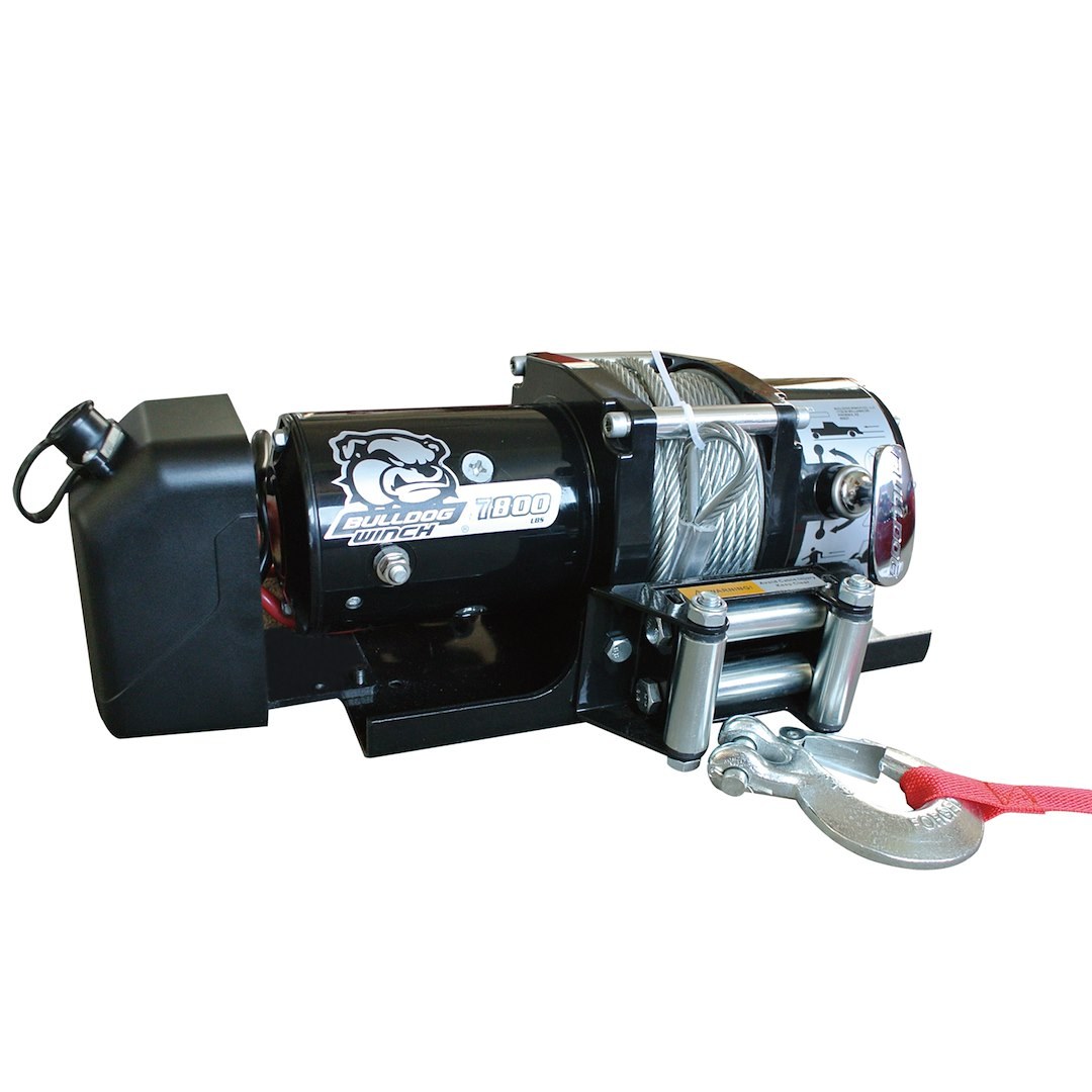 Bulldog Winc Winch, Vehicle Mounted, Trailer Winch, 12 Volt Electric, 5.2 Horse Power, 7800 Pound Line Pull Capacity – 10031