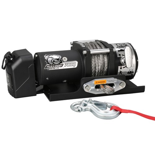 Bulldog Winc Winch, Vehicle Mounted, Trailer Winch, 12 Volt Electric, 5.2 Horse Power, 7800 Pound Line Pull Capacity – 10032