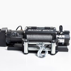 Bulldog Winc Winch, Vehicle Mounted, Trailer Winch, 12000 Pound Line Pull Capacity, 100 Foot Wire Rope, Roller Fairlead – 10039