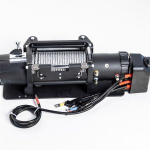 Bulldog Winc Winch, Vehicle Mounted, Trailer Winch, 12000 Pound Line Pull Capacity, 100 Foot Wire Rope, Roller Fairlead – 10039