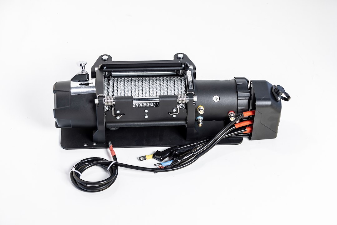 Bulldog Winc Winch, Vehicle Mounted, Trailer Winch, 12000 Pound Line Pull Capacity, 100 Foot Wire Rope, Roller Fairlead – 10039