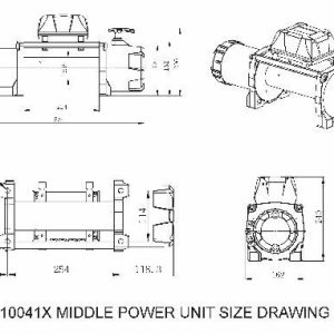 Bulldog Winc Winch, Vehicle Mounted, Trailer Winch, 12 Volt Electric, 5.2 Horse Power, 8000 Pound Line Pull Capacity, 100 Foot Wire Rope – 10041