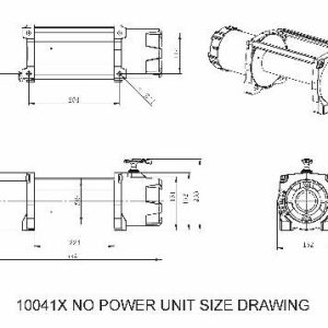Bulldog Winc Winch, Vehicle Mounted, Trailer Winch, 12 Volt Electric, 5.2 Horse Power, 8000 Pound Line Pull Capacity, 100 Foot Wire Rope – 10041