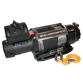 Bulldog Winc Winch, Alpha, Vehicle Mounted, Trailer Winch, 12 Volt Electric, 6.8 Horse Power, 15000 Pound Line Pull Capacity – 10048