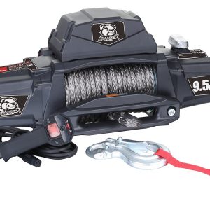 Bulldog Winc Winch, Standard, Vehicle Mounted, Trailer Winch, 12 Volt Electric, 5.5 Horse Power, 9500 Pound Line Pull Capacity – 10066