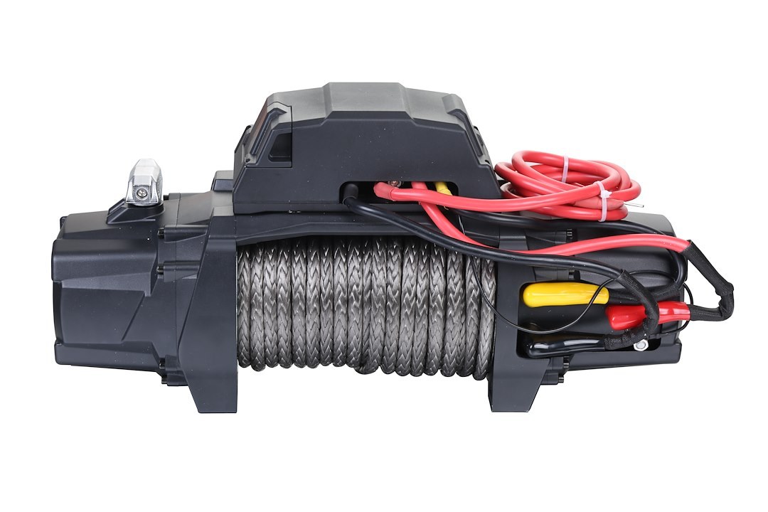 Bulldog Winc Winch, Standard, Vehicle Mounted, Trailer Winch, 12 Volt Electric, 5.5 Horse Power, 9500 Pound Line Pull Capacity – 10066