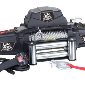 Bulldog Winc Winch, Vehicle Mounted, Trailer Winch, 6 Horse Power Electric, 12000 Pound Line Pull Capacity, 100 Foot Wire Rope – 10067