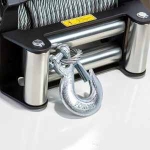 Bulldog Winc Winch, Vehicle Mounted, Trailer Winch, 6 Horse Power Electric, 12000 Pound Line Pull Capacity, 100 Foot Wire Rope – 10067