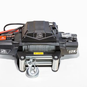 Bulldog Winc Winch, Vehicle Mounted, Trailer Winch, 6 Horse Power Electric, 12000 Pound Line Pull Capacity, 100 Foot Wire Rope – 10067