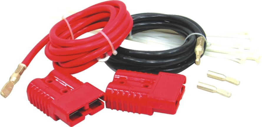 Bulldog Winc Winch Power Cable, For Use on Bulldog Winches, Connects to Battery, 3 Gauge, 7.5 Foot Length, With 2 Quick Connectors – 20025