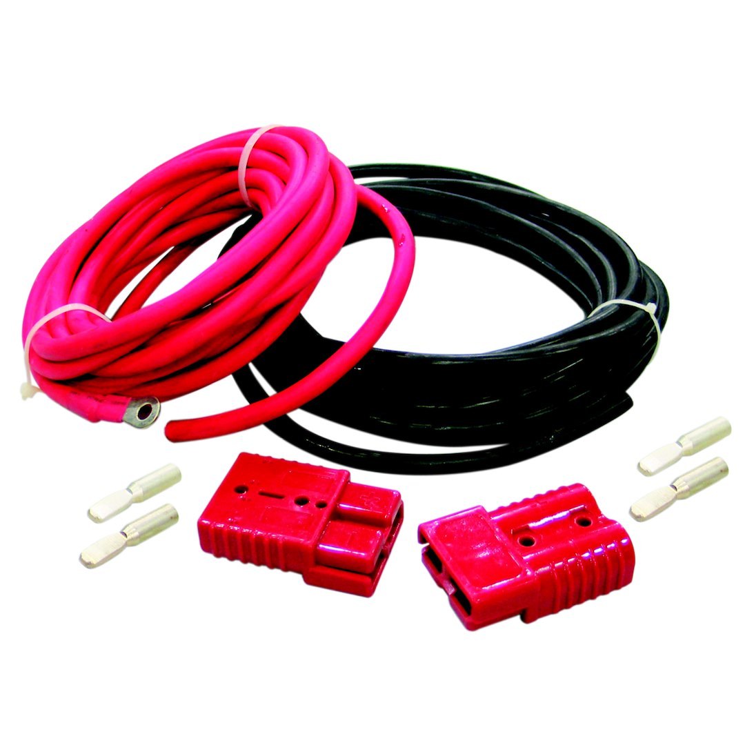 Bulldog Winc Winch Power Cable, For Use on Bulldog Winches, Connects to Battery, 3 Gauge, 24 Foot Length, With 2 Quick Connectors – 20026