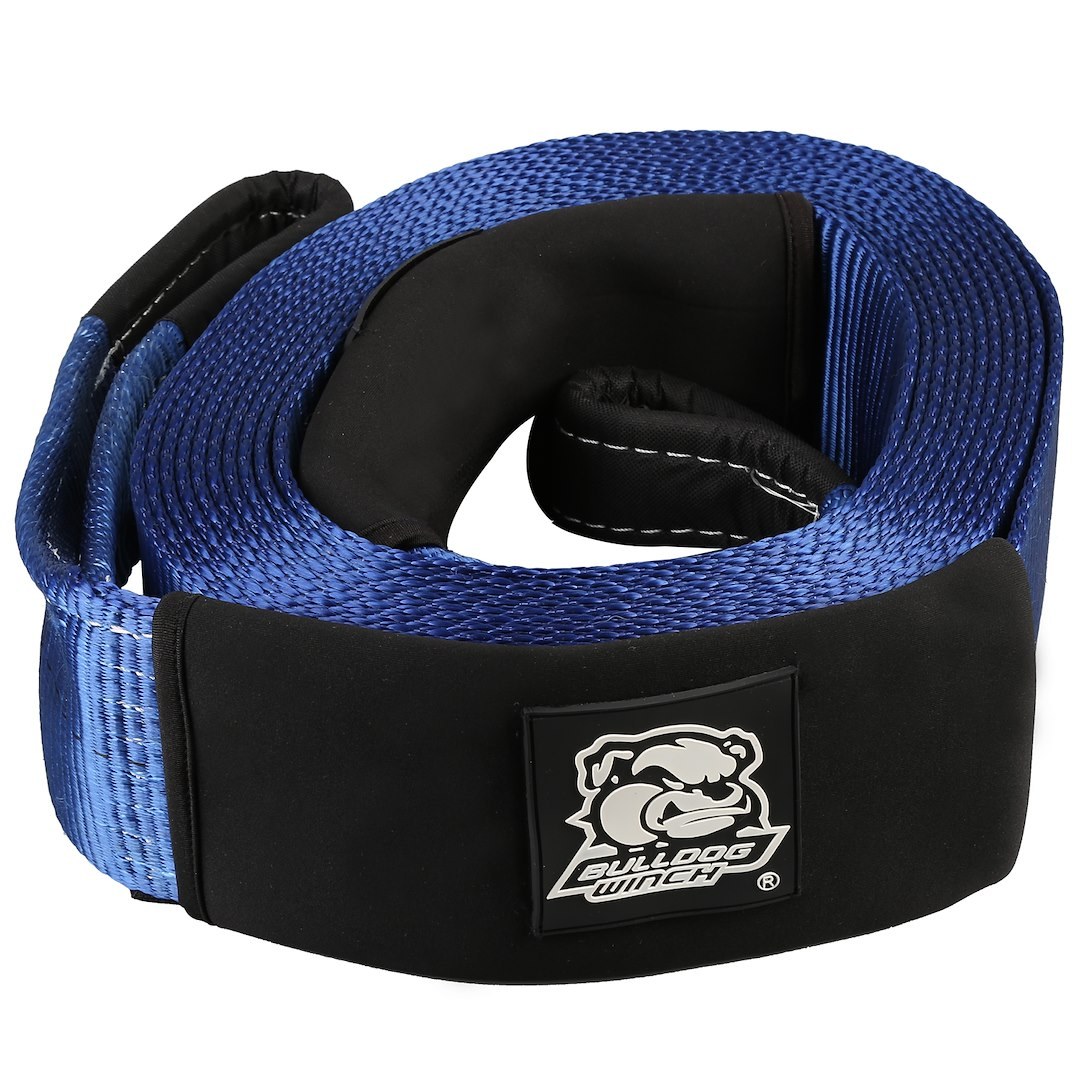 Bulldog Winc Recovery Strap, Fixed Length Strap, 4 Inch Width X 30 Foot Length, Non Stretching, 13300 Pound Maximum Working Load – 20031