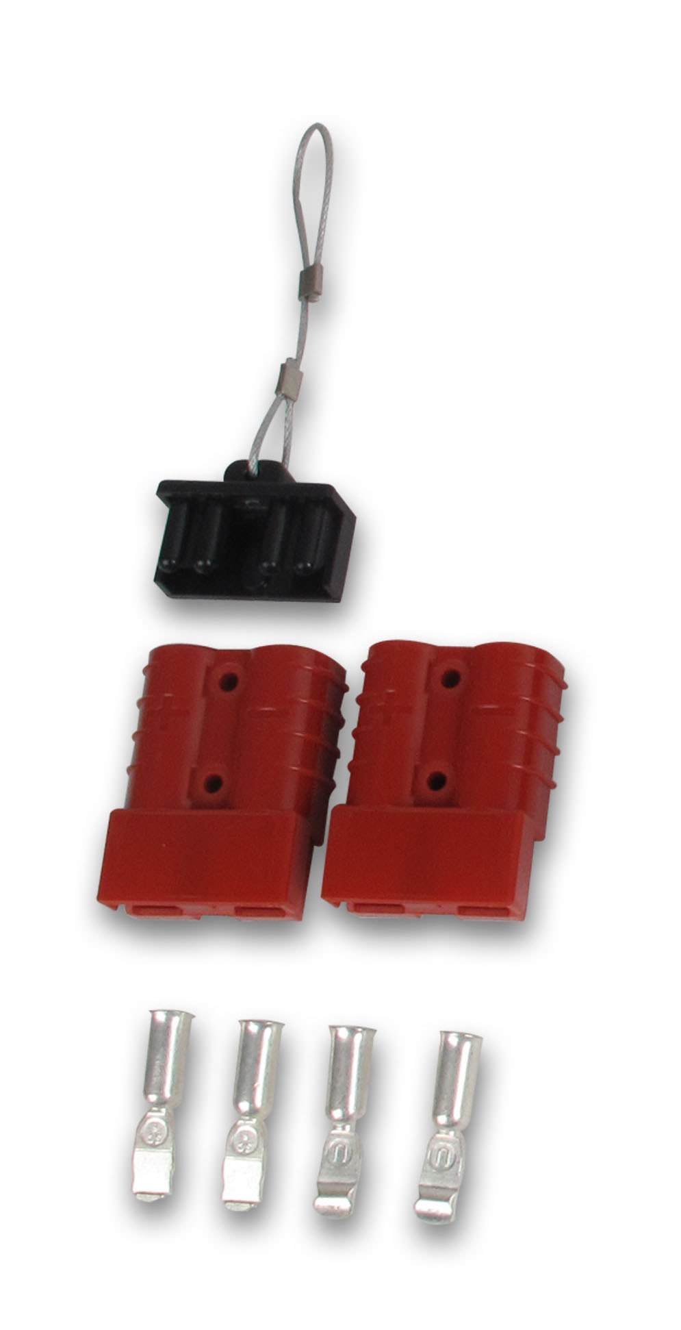 Bulldog Winc Winch Power Cable Connector, 6 Awg, 50 Ampere, Ul Listed, Copper Terminals, Polycarbonate Housing, Set of 2 – 20047