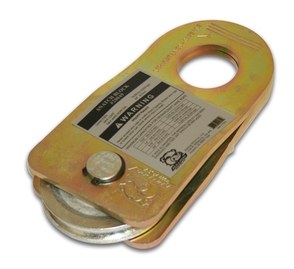 Bulldog Winc Winch Snatch Block, 8000 Pound Working Load Limit, Gold, Zinc Plated, With Grease Port – 20049