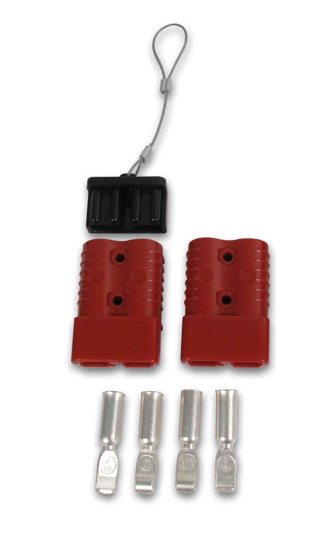 Bulldog Winc Winch Power Cable Connector, 2 Awg, 175 Ampere, Ul Listed, Copper Terminals, Polycarbonate Housing, Set of 2 – 20133